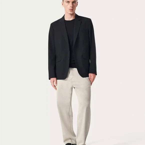 rag & bone Butler Japanese Ripstop Blazer in Black - Picture 7 of 7